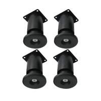 Magideal - 4X Patas De Pie De Gabinete, Altura Ajustable, Resistente, Fácil Instalación, Patas De Muebles, Patas De Soporte Para Cama, Pies Para Zapateros Y Toca Negro