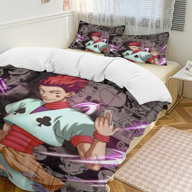 Hunter X Hunter Anime Home Bed 3-piece Set Classic Japanese Anime Polyester Wash Student Dormitory Set