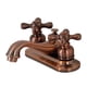 thumbnail image 1 of Grifo de baño Kingston Brass Restoration de centro, cobre antiguo, 1 of 2