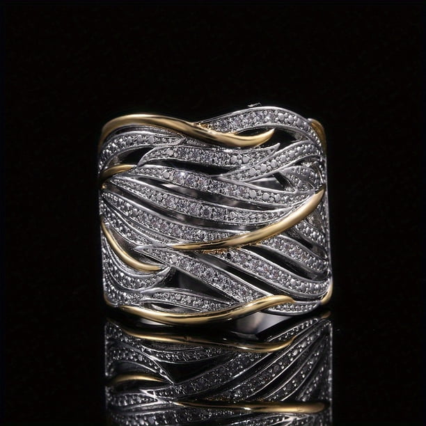 Elegant 925 Silver Plated Zircon Promise Ring for Women - Perfect for Proposals, Weddings, and Engagements