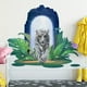 thumbnail image 4 of 1pc, Lifelike Cute Lovely White Tiger Jungle Animal Wall Stickers Removable Wall Decals Peel And Stick Wall Art Decorations Home Decor For Kid Nursery Baby Bedroom Living Room Playing Room, 4 of 4