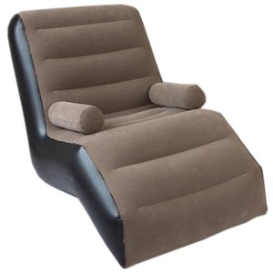 Citohome - Sillón Sofá Inflable Perezoso Con Apoya Brazos En Color Marron