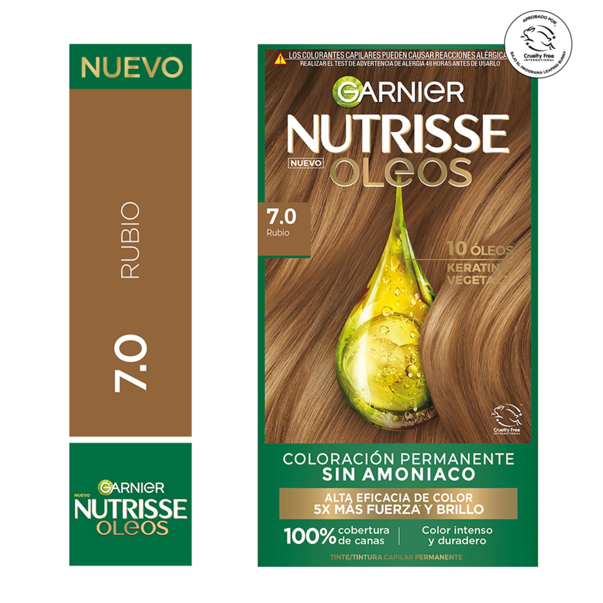 tinte Capilar Nutrisse Oleos 7.0 Rubio