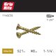 thumbnail image 2 of Tornillo para madera Grip-Rite 114GCS5 #8 T25 Star Drive Gold 2,27 kg, 2 of 8
