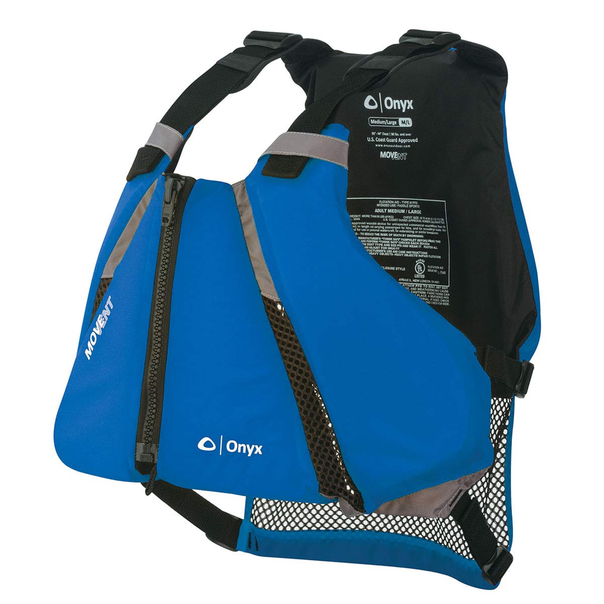 Chaleco Salvavidas Onyx Movevent Curve Paddle Sports, Talla X-small/small, Azul