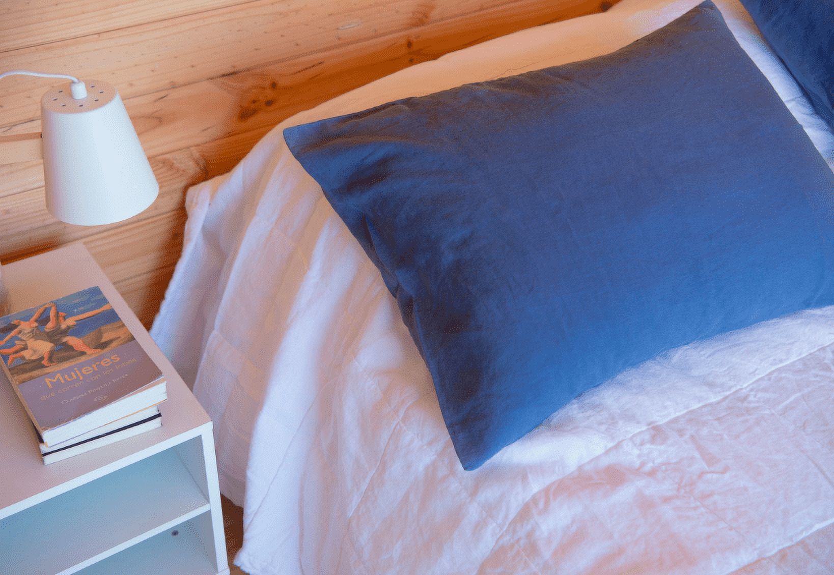 Purolino - Fundas De Almohadas Standard De Lino