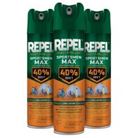 Repelente De Insectos Repel Sportsmen Max 40% Deet, 195 Ml, Paquete De 3
