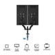 thumbnail image 3 of Soporte Doble AOC AD110DX para Monitores 13" a 32" con USB, 3 of 7