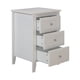 thumbnail image 1 of White 3 Drawer Nightstand with Charging Station and USB Ports & Power Outlets,Wooden Bed Side Table/End Table Modern Night Stands for Bedrooms, 1 of 3