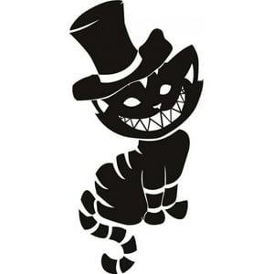 Rienda Libre Graphics - Decomural Cheshire Cat Alice In Wonderland Ws-17446