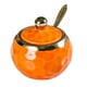 thumbnail image 3 of Azucarero De Porcelana, Bote De Cerámica Para Condimentos, Para Restaurante, Encimera, Cocina, Redondo, Naranja, 3 of 3