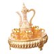thumbnail image 3 of Juego De Té De Lujo, 6 Tazas, Juego De Servicio De Té Para Mesa De Comedor, Decoración Navide?a, Blanco Y Dorado, 3 of 5