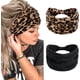 thumbnail image 1 of Diademas para mujer de 18 cm extra anchas, antideslizantes, estilo bohemio, con nudos, para entrenamiento, yoga, turbante de leopardo, accesorios africanos para el cabello (color H), 1 of 6