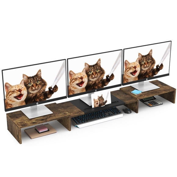 Soporte para monitor WESTREE Triple Dual Riser 1-2-3 monitores