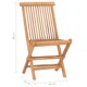 thumbnail image 3 of Juego de muebles de exterior VidaXL plegable de madera de teca, 3 piezas con cojines, 3 of 9