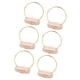 thumbnail image 4 of 6x Central Floral Hoop Piece With Wood Stand Wedding Wedding For Party Festival Dia 10cm, 4 of 5