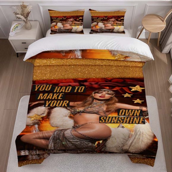 Swifties Gorgeous Stage Sparkling Look Bedding Set | 1 Duvet Cover and 2 Pillowcases Soft and Comfortable