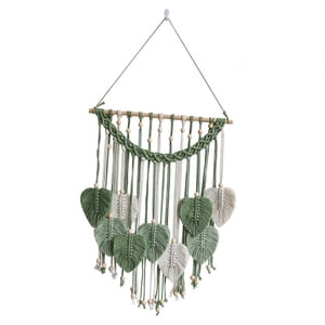 Bothyi - Tapiz Para Colgar En La Pared Con Hojas, Decoración Para El Hogar Para Fiestas, Sala De Estar, Vacaciones, Verde