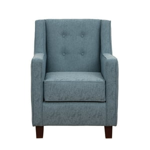 Muebles América - Poltrona Belen Lino Sidelli Azul Claro