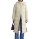 thumbnail image 2 of INSPIRE CHIC Abrigo Largo de Invierno para Mujer, Acolchado de Algodón con Botones, Dobladillo con Abertura, Parka con Cuello Alto, Capucha Desmontable, Chaqueta Acolchada Cálida, Grande, Blanca, 2 of 6