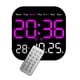 thumbnail image 3 of Reloj Despertador Digital Reloj De Mesa Configuración De Alarma Dual Para El Hogar Dormitorio Mesita De Noche Rosa, 3 of 3