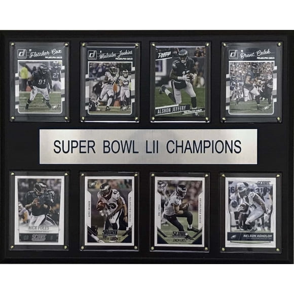 Placa C&I Collectables NFL Philadelphia Eagles Super Bowl 52