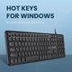 thumbnail image 5 of Teclado Perixx PERIBOARD-210C USB‑C Negro US, 5 of 8