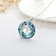 thumbnail image 2 of Collar HESHPAWS Tree of Life con Inicial A-Z Azul, 2 of 5