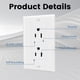 thumbnail image 5 of Receptáculo de pared ThUnderway Decorator, 15 A, blanco (paquete de 20), 5 of 7