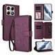 thumbnail image 1 of Funda Cartera Mariposa para [Motorola Edge 70 Pro] con Soporte y Cremallera Violeta, 1 of 6