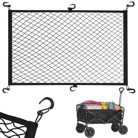 Cargo Net Kaskawise Wagon para vagón plegable plegable negro