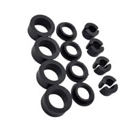 Magideal - Kit De Bujes De Soporte De Asiento Delantero, Reparación De Asiento Suelto Tambaleante Para Tj Lj Unlimited Direct Reemplaza Accesorios Vehículo Negro