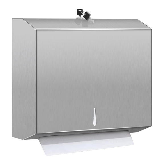 Dispensador de Toallas de Papel TOBEFORT de Acero Inoxidable con Cerradura