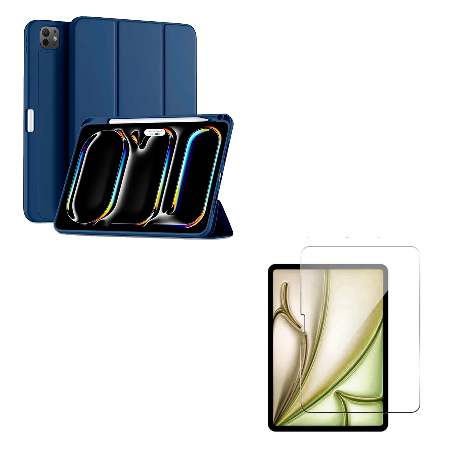Joigo - Funda Lamina Smart Cover Para Ipad Pro 13 M4 2024 Azul