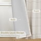 thumbnail image 2 of Cortinas DriftAway de 2 paneles, 100% opacas, lino a cuadros, 213 cm, 2 of 8