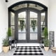 thumbnail image 1 of Alfombra SEEKSEE Algodon Buffalo Plaid 70x110 cm en blanco y negro, 1 of 9