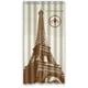 thumbnail image 1 of Cortina de ducha con estampado de la Torre Eiffel de París y ganchos (91 x 183 cm), 1 of 3