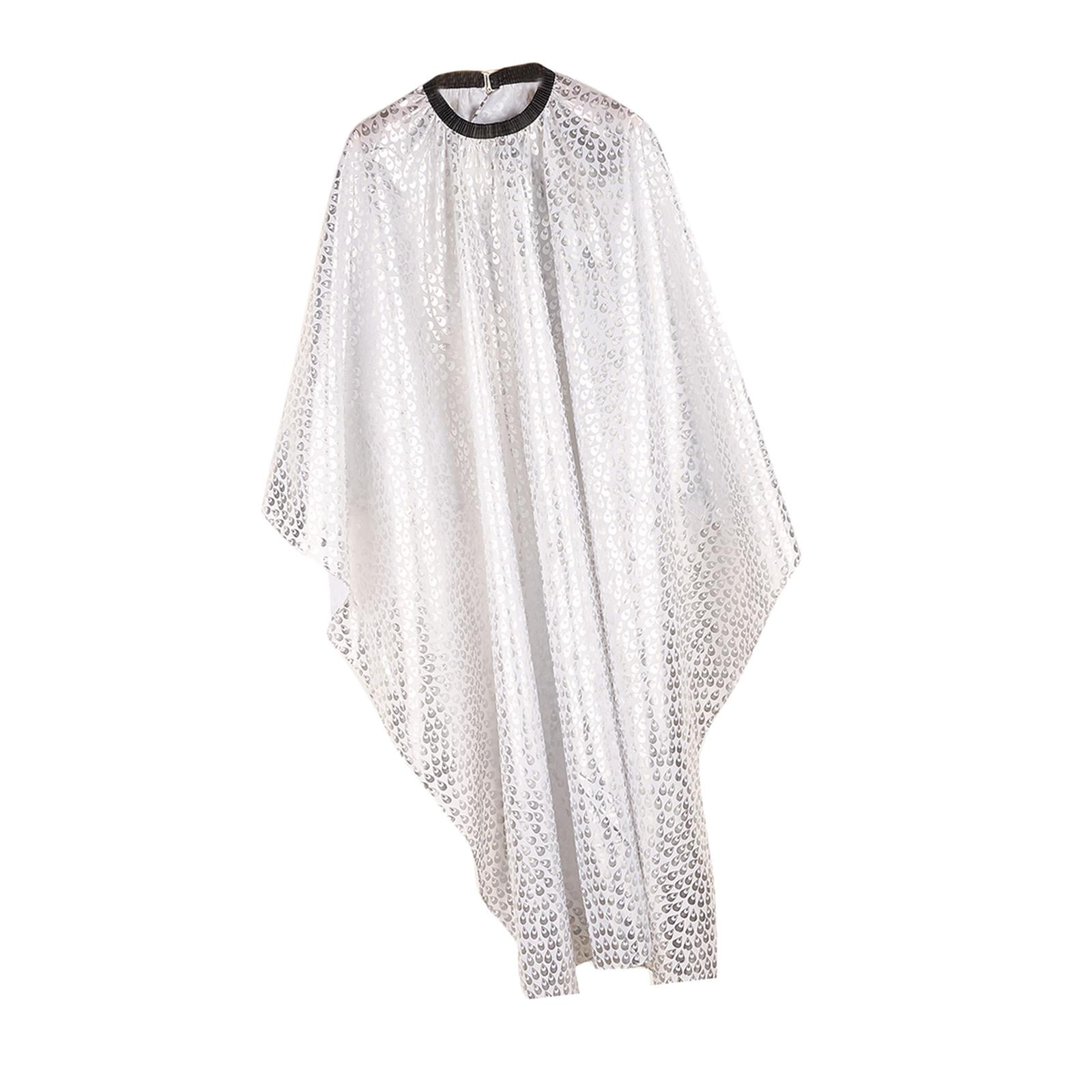 Magideal - Capa De Peluquero Con Hebilla Retráctil De Metal Perfecta Para Peluqueros Capa De Salón De Peluquería Profesional Adultos Unisex Hombres Niños Mujeres Blanco