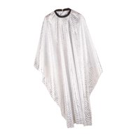 Magideal - Capa De Peluquero Con Hebilla Retráctil De Metal Perfecta Para Peluqueros Capa De Salón De Peluquería Profesional Adultos Unisex Hombres Niños Mujeres Blanco