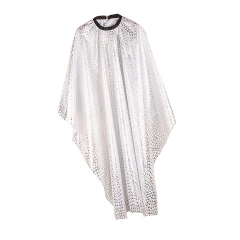 Magideal - Capa De Peluquero Con Hebilla Retráctil De Metal Perfecta Para Peluqueros Capa De Salón De Peluquería Profesional Adultos Unisex Hombres Niños Mujeres Blanco