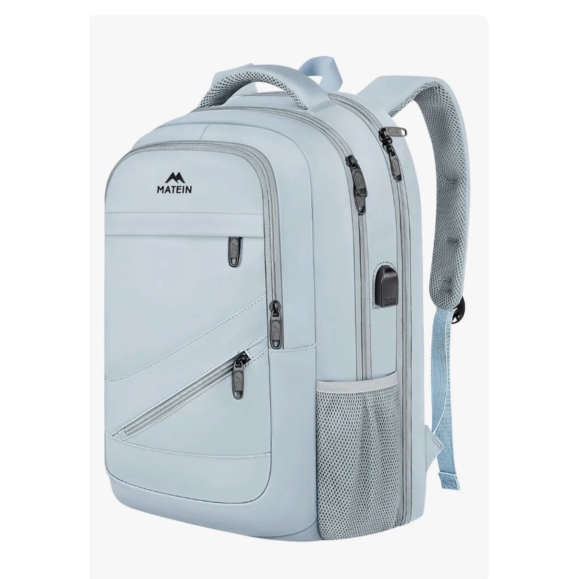 Riqui - Mochila Gris 30l Antirrobo / Impermeable / Usb