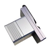 Magideal - Caja De Tiza Cuadrada, Portador De Tiza Con Película De Vidrio Esmerilado, Accesorios De Billar, Soporte Para Tiza De Billar, Soporte Para Tiza Para T Gris Claro