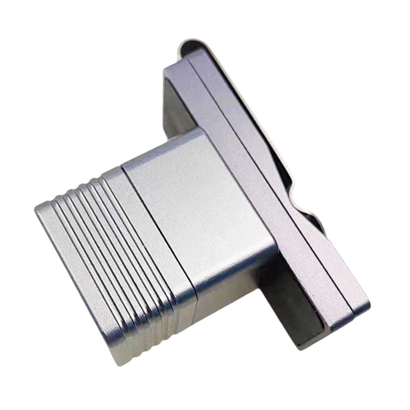 Magideal - Caja De Tiza Cuadrada, Portador De Tiza Con Película De Vidrio Esmerilado, Accesorios De Billar, Soporte Para Tiza De Billar, Soporte Para Tiza Para T Gris Claro