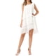 thumbnail image 2 of Vestidos de Gasa sin Mangas con Cuello Redondo y Estampado Metálico INSPIRE CHIC para Mujer, Vestido Fluido con Capas Escalonadas para Fiestas y Bodas, L Blanco, 2 of 6