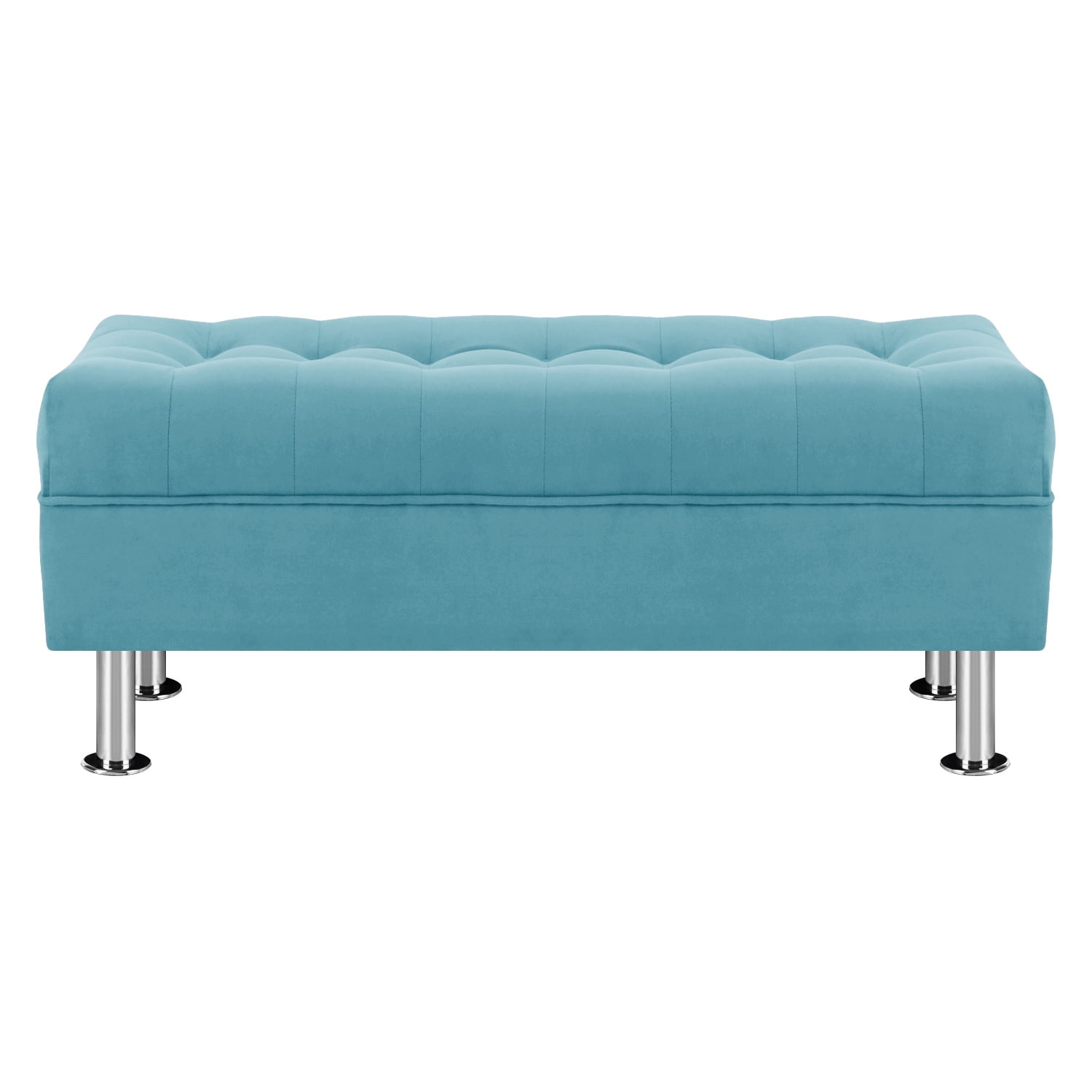 Bodevir - Banqueta Lisboa 2c Felpa 12 Turquesa