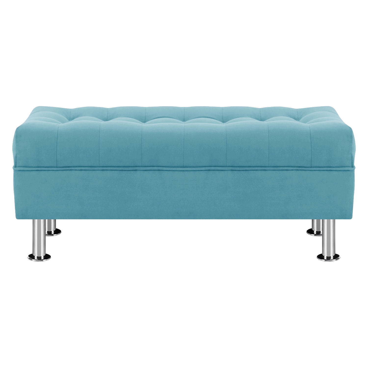 Bodevir - Banqueta Lisboa 2C Felpa 12 Turquesa