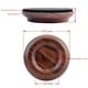 thumbnail image 2 of Juego de 4 copas para ruedas de piano vertical de madera dura, almohadillas protectoras para patas de muebles de madera de nogal real, 2 of 5