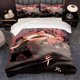 thumbnail image 1 of 3pcs Korean Fighter Northern Sword Rivers And Lakes Pattern K-Pop Ins Style Theme Three-Piece Set Soft And Comfortable Bedding Set, 1 of 5