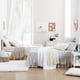 thumbnail image 5 of Falda Para Cama Individual Home De Algodón Verde Con Volantes, 5 of 5