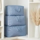 thumbnail image 2 of 1 Pcs Almacenamiento de Ropa, Bolsa de Almacenamiento Plegable, Bolsa de Mudanza Ondulada para Organizar Edredones, Organizador de Armario y Almacenamiento con Asas Azul 20.5*7.5*13in, 2 of 6